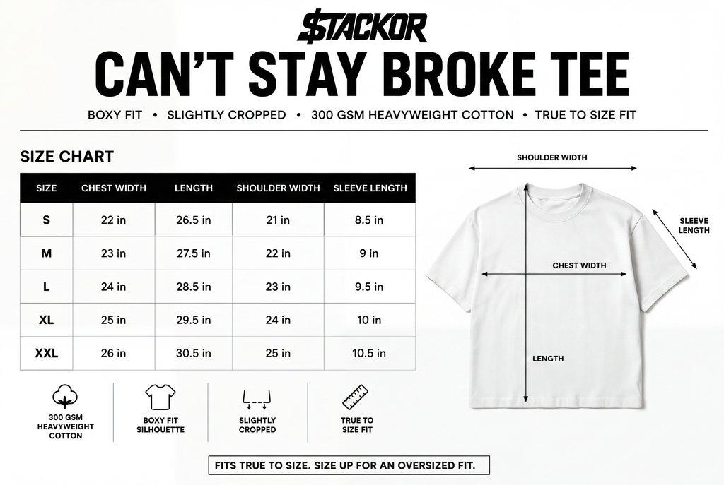 CAN’T STAY BROKE TEE