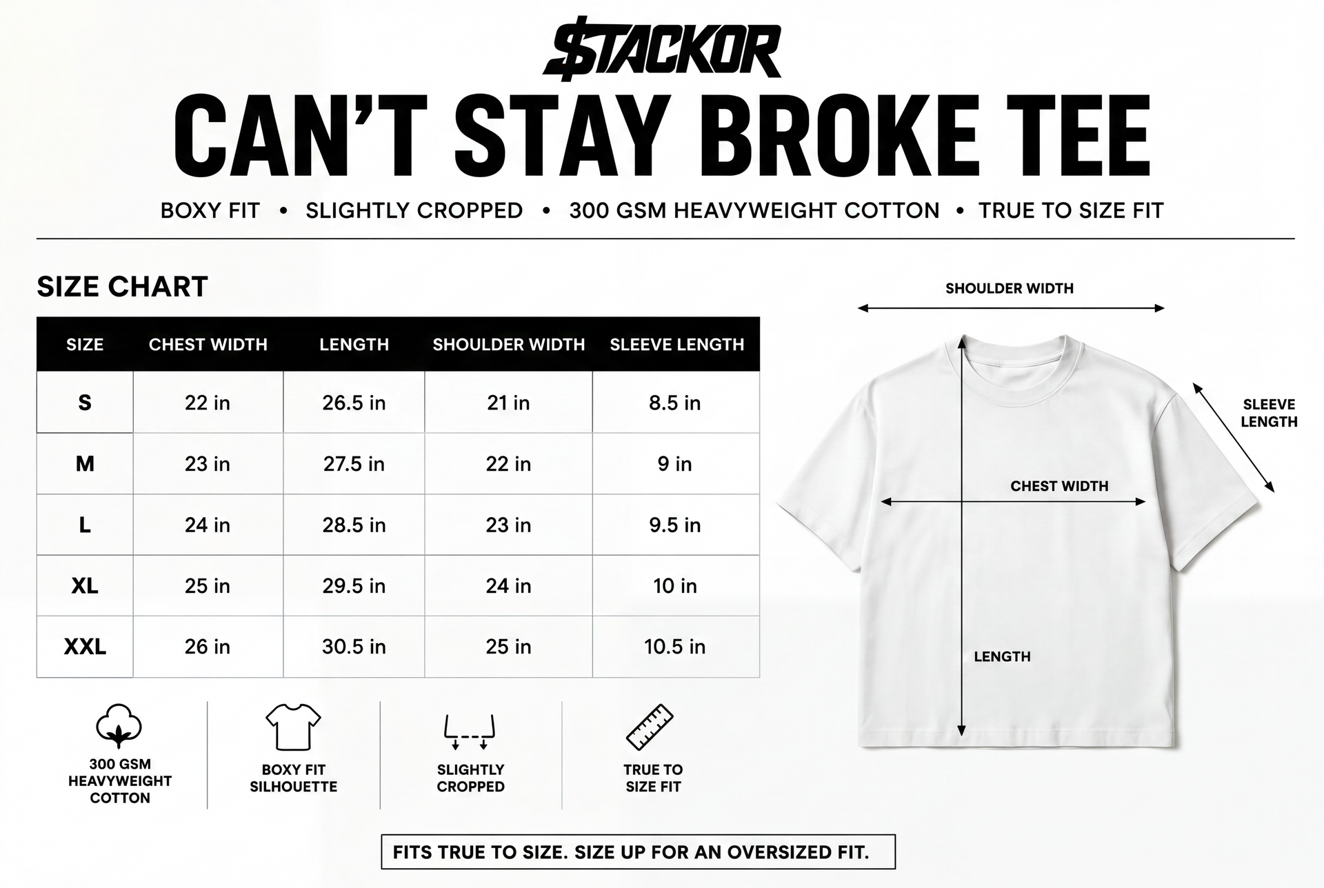 CAN’T STAY BROKE TEE